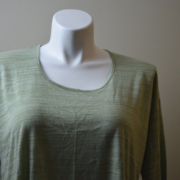 Antthony Scoop Basic Blouse Women's Size 1X Green - Picture 3 of 4